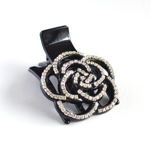 🆕 3/$20 Rose Rhinestone Bling Hair Clip H2